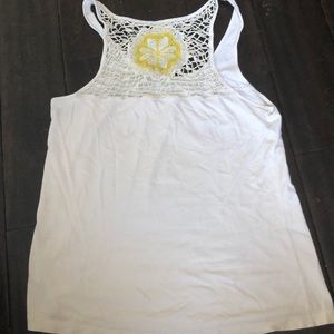 Lucky Brand crochet back tank